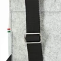 Kép 6/10 - Dressa Recycled mágneszáras filc laptoptartós bélelt hátizsák - szürke