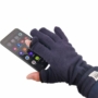 Kép 2/3 - Dressa DRS lehajtható ujjú kesztyű okostelefonhoz - sötétkék