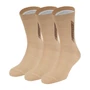 Kép 1/3 - Dressa Strech pamut sportzokni - beige (bézs)-3 pár
