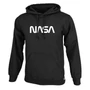 Kép 1/2 - Nasa Worm kenguruzsebes pamut kapucnis pulóver - fekete (S-5XL)