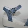 Kép 5/9 - LUMBERJACK BLANCHE női bőr platform szandál-kék
