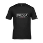 Kép 1/2 - Dressa Authentic feliratos környakú rövid ujjú pamut póló - fekete (S-4XL)
