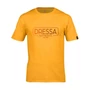 Kép 1/2 - Dressa Authentic feliratos környakú rövid ujjú pamut póló - gold (S-XXL)