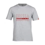 Kép 1/2 - Dressa Generations feliratos környakú rövid ujjú pamut póló - melírszürke (S-4XL)