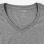 Kép 3/3 - Dressa Supima női V nyakú pamut póló - melírszürke (XS-XXL)