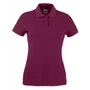 Kép 1/2 - Fruit of the Loom 63212 Lady-Fit női galléros rövid ujjú póló- burgundy (S-XXL)