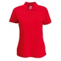 Kép 1/2 - Fruit of the Loom 63212 Lady-Fit női galléros rövid ujjú póló- piros (S-XXL)