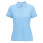 Kép 1/2 - Fruit of the Loom 63212 Lady-Fit női galléros rövid ujjú póló- világoskék (S-XXL)