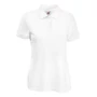 Kép 1/2 - Fruit of the Loom 63212 Lady-Fit női galléros rövid ujjú póló- fehér (S-XXL)
