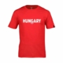Kép 1/2 - Dressa Hungary feliratos környakú rövid ujjú pamut póló - piros