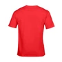 Kép 2/2 - Dressa Inverse feliratos környakú rövid ujjú pamut póló - piros (S-4XL)