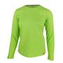 Kép 1/2 - Dressa Premium hosszú ujjú környakú női pamut póló- lime (S-XXL)