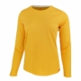 Kép 1/2 - Dressa Premium hosszú ujjú környakú női pamut póló-sárga (S-XXL)