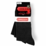 Kép 2/3 - Dressa Elastico egyszínű pamut zokni csomag -fekete- 3 pár