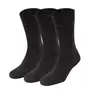 Kép 1/3 - Dressa Elastico egyszínű pamut zokni csomag -sötétszürke- 3 pár