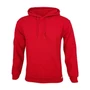 Kép 1/2 - Dressa Basic kenguruzsebes pamut kapucnis pulóver- piros (S-XXL)