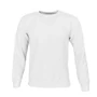 Kép 1/2 - Dressa Basic környakú pamut pulóver-fehér (S-XXL)