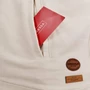 Kép 4/4 - Dressa biopamut női magasnyakú kapucnis pulóver - natúr (XS-3XL)