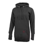 Kép 1/3 - Dressa DRS Casual kenguruzsebes női pamut hosszú kapucnis pulóver - fekete (XS-XL)
