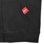 Kép 5/6 - Dressa Home cipzáros kapucnis sherpa bundás bélelt pulóver - fekete (S-XXL)
