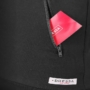Kép 4/4 - Dressa ujjatlan cipzáros kapucnis női pulóver - fekete (XS-3XL)