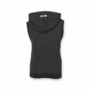 Kép 2/4 - Dressa ujjatlan cipzáros kapucnis női pulóver - fekete (XS-3XL)