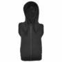 Kép 3/4 - Dressa ujjatlan cipzáros kapucnis női pulóver - fekete (XS-3XL)