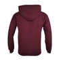 Kép 2/3 - Dressa Vintage kenguruzsebes pamut kapucnis pulóver - bordó (S-XXL)