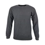 Kép 1/2 - Dressa Vintage környakú pamut pulóver-sötétszürke (S-XXL)