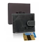 Kép 1/9 - FÉRFI BŐR PÉNZTÁRCA N0035L-CHM FEKETE-RFID VÉDELEMMEL-KICSI MÉRET