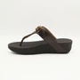 Kép 4/6 - FITFLOP női bőr magastalpú papucs -barna (39)   