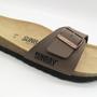 Kép 6/7 - SUNBAY férfi bőr kényelmi papucs -mokka (43)   