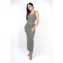 Kép 3/6 - VERO MODA női maxi szürke csíkos ruha (XS)