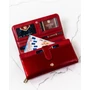 Kép 2/12 - PETERSON NŐI BŐR PÉNZTÁRCA PTN 421077-SH-9923 Red+Black