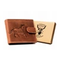 Kép 1/9 - FÉRFI BŐR PÉNZTÁRCA - MINTÁS - N992L-CHM-HORSE-7636 - LÓ MINTA - VILÁGOS BARNA - Cognac