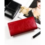 Kép 3/10 - PETERSON NŐI BŐR PÉNZTÁRCA PTN PL-490-1797 RED/BLACK