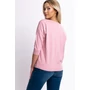 Kép 5/5 - Budmil női 3/4-es ujjú lezser fazonú póló - púder (S-2XL)