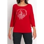 Kép 4/5 - Budmil női 3/4-es ujjú felső - piros (XS-3XL)