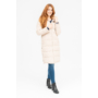 Kép 6/8 - Budmil női hosszú téli kabát - bézs (XS-XXL)