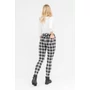 Kép 2/3 - Budmil női leggings - feket-fehér kockás (S-XL)