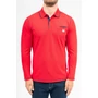 Kép 4/5 - Budmil férfi galléros hosszú ujjú felső - piros (M-3XL)