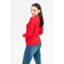 Kép 2/5 - Budmil női vékony kötött pulóver - piros (XS-XXL)