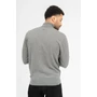 Kép 2/4 - Budmil férfi vékony kötött garbó - szürke melange (M-3XL)