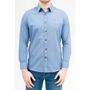 Kép 3/4 - Budmil férfi modern fit hosszú ujjú ing - farmerkék (S-3XL)