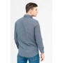 Kép 2/4 - Budmil férfi modern fit hosszú ujjú ing - sötétkék-kockás (S-3XL)