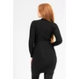 Kép 2/4 - Budmil női karcsúsított kötött ruha - fekete (XS-XXL)