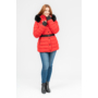 Kép 1/6 - Budmil női kapucnis vastag téli kabát - piros (XS-XXL)