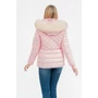 Kép 2/6 - Budmil női kapucnis vastag téli kabát - rózsaszín (XS-3XL)