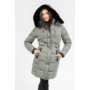 Kép 1/6 - Budmil női kapucnis vastag téli kabát - szürke (XS-3XL)