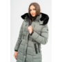 Kép 3/6 - Budmil női kapucnis vastag téli kabát - szürke (XS-3XL)